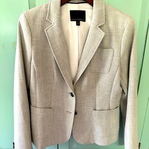 Womens Banana Republic Gray Blazer Size 8